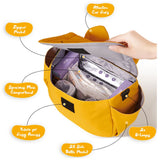 Sunveno Meow Stroller Diaper Bag - Yellow