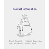 Sunveno Signature Maternity Diaper Bag - Grey