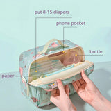 Sunveno Diaper Changing Clutch Kit Large - Unicorn Green