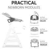 Hauck Alpha+ Wooden Adjustable High Chairs - White