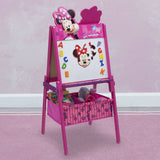 Delta Children Minnie Mouse Wooden Easel With Storage -Double Side