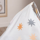 Delsit Droplet Bean Chair White Color Stars