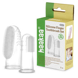 Haakaa Silicone Finger Brush - 2pc (Regular + XL)