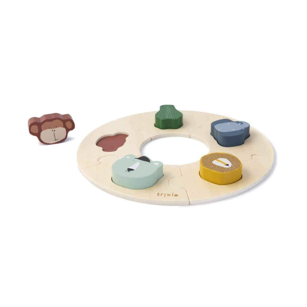 Trixie Wooden Round Puzzle - Laadlee