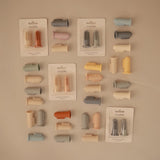 Mushie Finger Toothbrush Stone/Tradewinds - Laadlee
