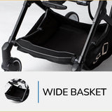 Teknum SLD Travel Lite Stroller With Sunveno Styler Fashion Diaper Bag - Black