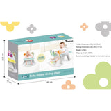 Teknum 2-in-1 Dining Chair/ Toddler Play Seat With Pedal Piano - White