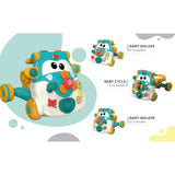 Teknum 3-in-1 Baby Walker Convertible To Kids Cycle Or Scooter Skates - Green