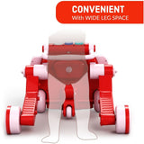 Teknum 3-in-1 Baby Walker Convertible To Kids Cycle Or Scooter Skates - Red