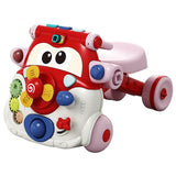 Teknum 3-in-1 Baby Walker Convertible To Kids Cycle Or Scooter Skates - Red