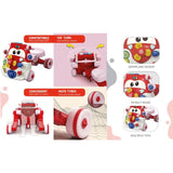 Teknum 3-in-1 Baby Walker Convertible To Kids Cycle Or Scooter Skates - Red