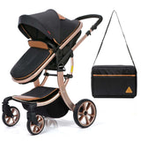 Teknum Story 3-in-1 Luxury Pram Stroller - Black