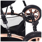 Teknum 3-in-1 Pram Stroller Story Black With Infant Car Seat