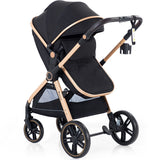 Teknum Travel System With 3In1 Prime Stroller, Adaptor And Infant Car Seat - Black