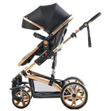 Teknum 4-in-1 Travel System With Car Seat - Black