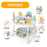 Teknum 4-in-1 Activity Jumper Convertible To Feeding Chair/ Drawing Table/ Playing Station - White