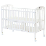 Teknum 4-in-1Wooden Bedside With Storage And Height Adjustment - White
