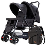 Teknum Double Stroller Combo Set - Black