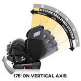 Teknum Evolve 360 Degree Car Seat With Isofix For 0M-12Y - Black