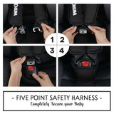 Teknum Evolve 360 Car Seat For 0M-12Yrs - Black