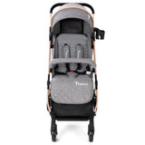 Teknum Explorer Travel Stroller With Diaper Bag And Stroller Hooks - Grey