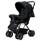 Teknum Reversible Look At Me Stroller With Diaper Bag And Accessories - Black