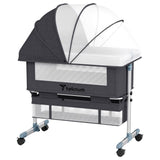 Teknum Bedside Crib - Dark Grey