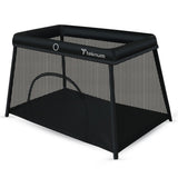 Teknum Portable Quick Fold Playard & Cot With Zipper Door & Carry Bag - Midnight Black