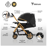 Teknum Reversible Trip 2 Stroller - Black