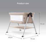 Teknum Sleepzen 2 Bedside Crib Bassinet - Ivory