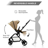 Teknum Stroll-1 Reversible Travel Stroller - Khaki