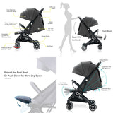 Teknum Travel Cabin Stroller - Slate Grey