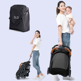 Teknum Travel Lite Stroller Black And Sunveno Unicorn Diaper Bag And Clutch Combo