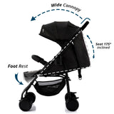 Teknum Trip Plus Stroller - Black