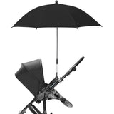 Teknum Universal Stroller Umbrella With Holder Clip Clamp - Black