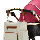 Teknum 3-in-1 Story Pram Stroller And Diaper Bag Bundle - Khaki