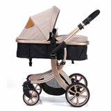 Teknum Aimile 3-in-1 Luxury Pram Stroller - Khakhi