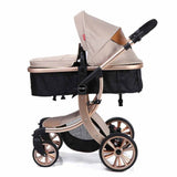Teknum Aimile 3-in-1 Luxury Pram Stroller - Khakhi