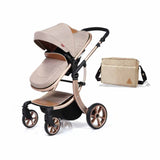 Teknum Aimile 3-in-1 Luxury Pram Stroller - Khakhi