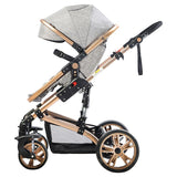 Teknum 3-in-1 Pram Stroller - Grey