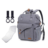 Teknum Grey Travel Lite Stroller With Alameda Diaper Backpack Large - Grey With Hooks