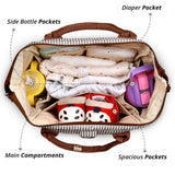 Teknum Pack And Go Foldable Car Seat With Ace Ivory Diaper Bag - Black
