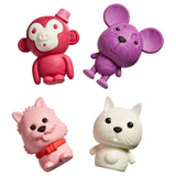 Tinc Pink Animal Eraser - Pack Of 4