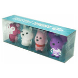Tinc Pink Animal Eraser - Pack Of 4