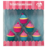 Tinc Cupcake Erasers - Pack Of 6