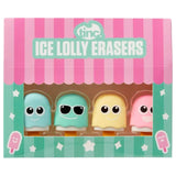 Tinc Ice Lolly Erasers - Pack Of 4