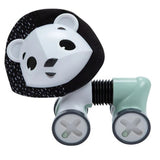 Tiny Love Tiny Rolling Toy George the Lion | Crinkly Mane, Flexible Accordion Body | Encourages Rolling, Crawling & Tummy Time for Babies 3+ Months | Black & White