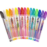 TownleyGirl - Disney Princess Glitter Gel Pen Body Art Set - Pack of 16
