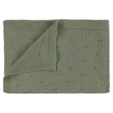 Trixie Knitted Blanket - Olive - Laadlee