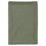 Trixie Knitted Blanket - Olive - Laadlee